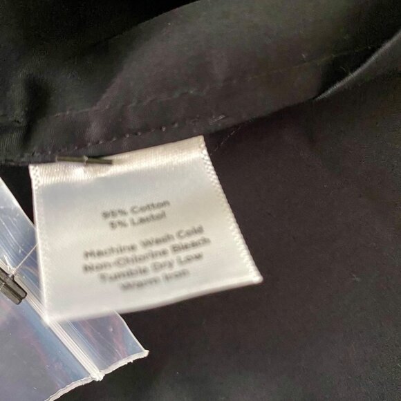 Talbots Black Button Up Sleeveless Top Detailed Neckline Women's Size 24W NEW - Picture 8 of 9